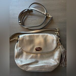 Michael Kors Metallic Gold Crossbody Bag